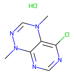 Pyrimido[5,4-e]-as-triazine, 5-chloro-1,4-dihydro-1,4-dimethyl-, monohydrochloride