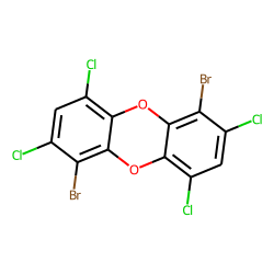Dibenzodioxin, 1,6-dibromo-, 2,4,7,9-tetrachloro-