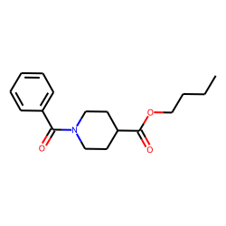 Isonipecotic acid, N-benzoyl-, butyl ester