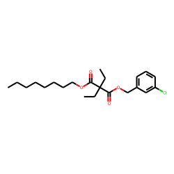 Diethylmalonic acid, 3-chlorobenzyl octyl ester