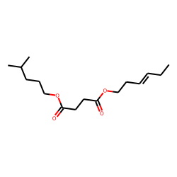 Succinic acid, isohexyl trans-hex-3-enyl ester