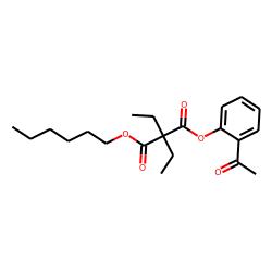 Diethylmalonic acid, 2-acethylphenyl hexyl ester