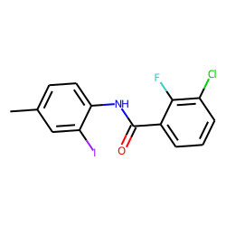 3-Chloro-2-fluorobenzamide, N-(2-iodo-4-methylphenyl)-