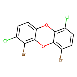 Dibenzodioxin, 1,9-dibromo-, 2,6-dichloro-