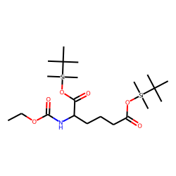 -Aminoadipic acid, ethoxycarbonylated, TBDMS