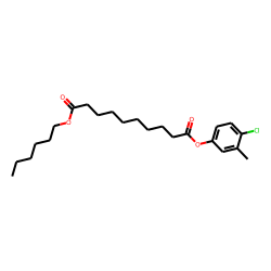 Sebacic acid, 4-chloro-3-methylphenyl hexyl ester