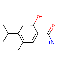 Benzamide, 2-hydroxy, 4-(1-methylethyl), N,5-dimethyl