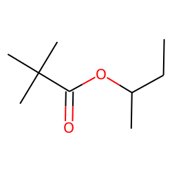 Propanoic acid, 2,2-dimethyl, 1-methylpropyl ester
