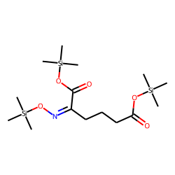 2-Ketoadipic acid, oxime, tri-TMS