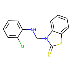 2-Benzothiazolinethione, 3-(o-chloroanilinomethyl)-