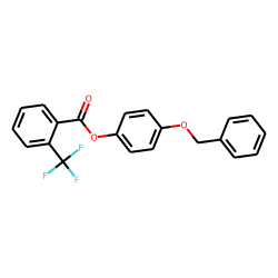 2-Trifluoromethylbenzoic acid, 4-benzyloxyphenyl ester