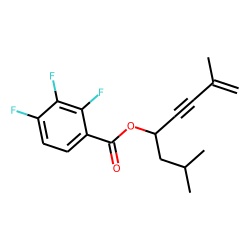 2,3,4-Trifluorobenzoic acid, 2,7-dimethyloct-7-en-5-yn-4-yl ester