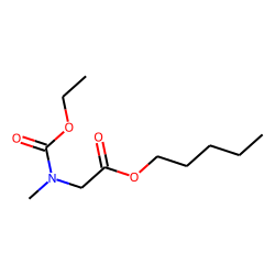 Glycine, N-methyl-N-ethoxycarbonyl-, pentyl ester
