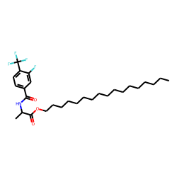 D-Alanine, N-(3-fluoro-4-trifluoromethylbenzoyl)-, heptadecyl ester