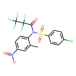 4-Chloro-N-(2-methyl-4-nitrophenyl)-benzenesulfonamide, N-pentafluoropropionyl-