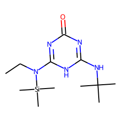 4-(tert-Butylamino)-6-ethyl-6-trimethylsilylamino-5H-1,3,5-triazin-2-one