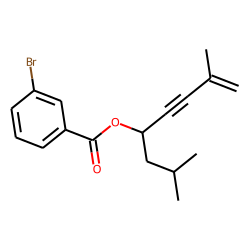3-Bromobenzoic acid, 2,7-dimethyloct-7-en-5-yn-4-yl ester