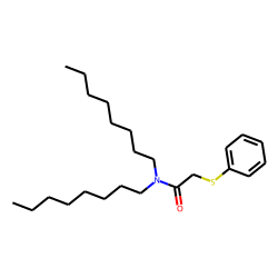 Phenylthioacetamide, N,N-dioctyl-