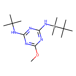 N-tert-Butyl-N'-tert-butyldimethylsilyl-6-methoxy-1,3,5-triazine-2,4-diamine