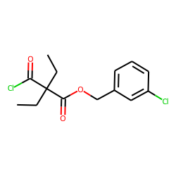 Diethylmalonic acid, monochloride, 3-chlorobenzyl ester