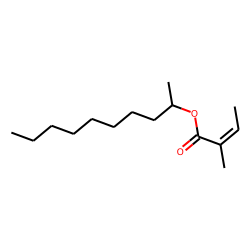 Decan-2-yl (E)-2-methylbut-2-enoate