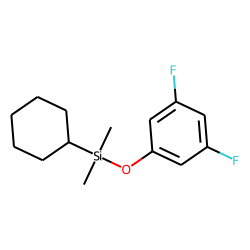 1-Cyclohexyldimethylsilyloxy-3,5-difluorobenzene