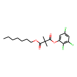 Dimethylmalonic acid, heptyl 2,3,5-trichlorophenyl ester