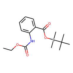 2-Aminobenzoic acid, ethoxycarbonylated, TBDMS