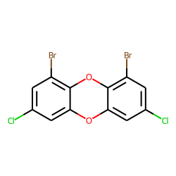 Dibenzodioxin, 1,9-dibromo-, 3,7-dichloro-