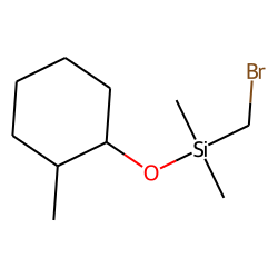 trans-2-Methylcyclohexanol, bromomethyldimethylsilyl ether
