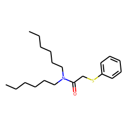 Phenylthioacetamide, N,N-dihexyl-