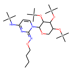 Cytosine arabinoside, buto-oxime-TMS derivative