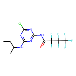 6-Chloro-N-sec-butyl-N'-heptafluorobutryl-1,3,5-triazine-2,4-diamine