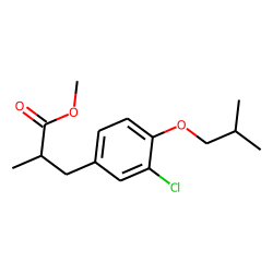 3-(3-chloro, 4-isobutoxyphenyl)-2-methyl-propionic acid, methyl ester