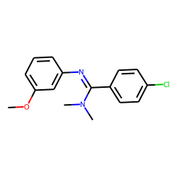 N,N-Dimethyl-N'-(3-methoxyphenyl)-p-chlorobenzamidine