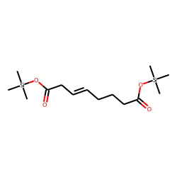 trans-3-Octenedioic acid, TMS
