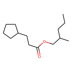 3-Cyclopentylpropionic acid, 2-methylpentyl ester