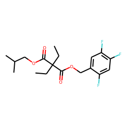 Diethylmalonic acid, isobutyl 2,4,5-trifluorobenzyl ester