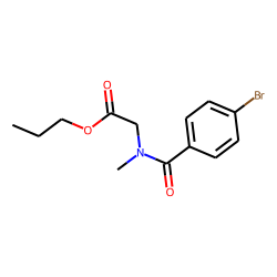 Sarcosine, N-(4-bromobenzoyl)-, propyl ester