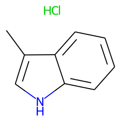 Indole, 3-methyl-, hydrochloride