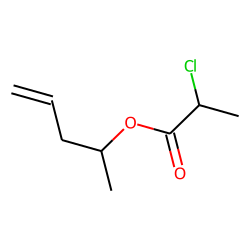 Propanoic acid, 2-chloro, 1-methyl-3-butenyl ester