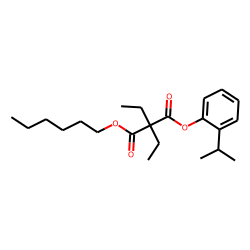 Diethylmalonic acid, hexyl 2-isopropylphenyl ester