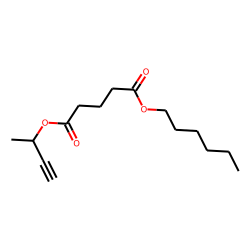 Glutaric acid, but-3-yn-2-yl hexyl ester