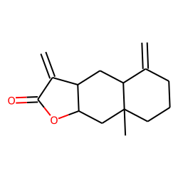 Naphtho(2,3-b)furan-2(3H)-one, decahydro-8a-methyl-3,5-bis(methylene)-, (3aR-(3a«alpha»,4a«alpha»,8a«beta»,9a«alpha»))-