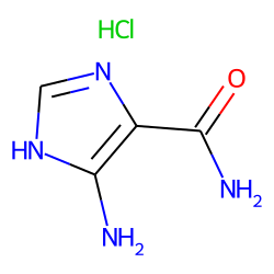 Imidazole-4(5)-carboxamide, 5-(4)-amino-, hydrochloride