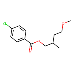 4-Chlorobenzoic acid, 4-methoxy-2-methylbutyl ester