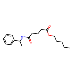Glutaric acid, monoamide, N-(1-phenylethyl)-, pentyl ester