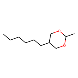 m-Dioxane, 5-hexyl-2-methyl-, (E)-