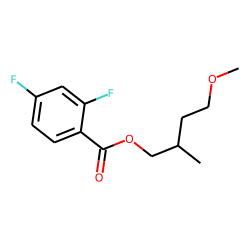 2,4-Difluorobenzoic acid, 4-methoxy-2-methylbutyl ester
