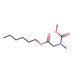 Glycine, N-methyl-N-methoxycarbonyl-, hexyl ester